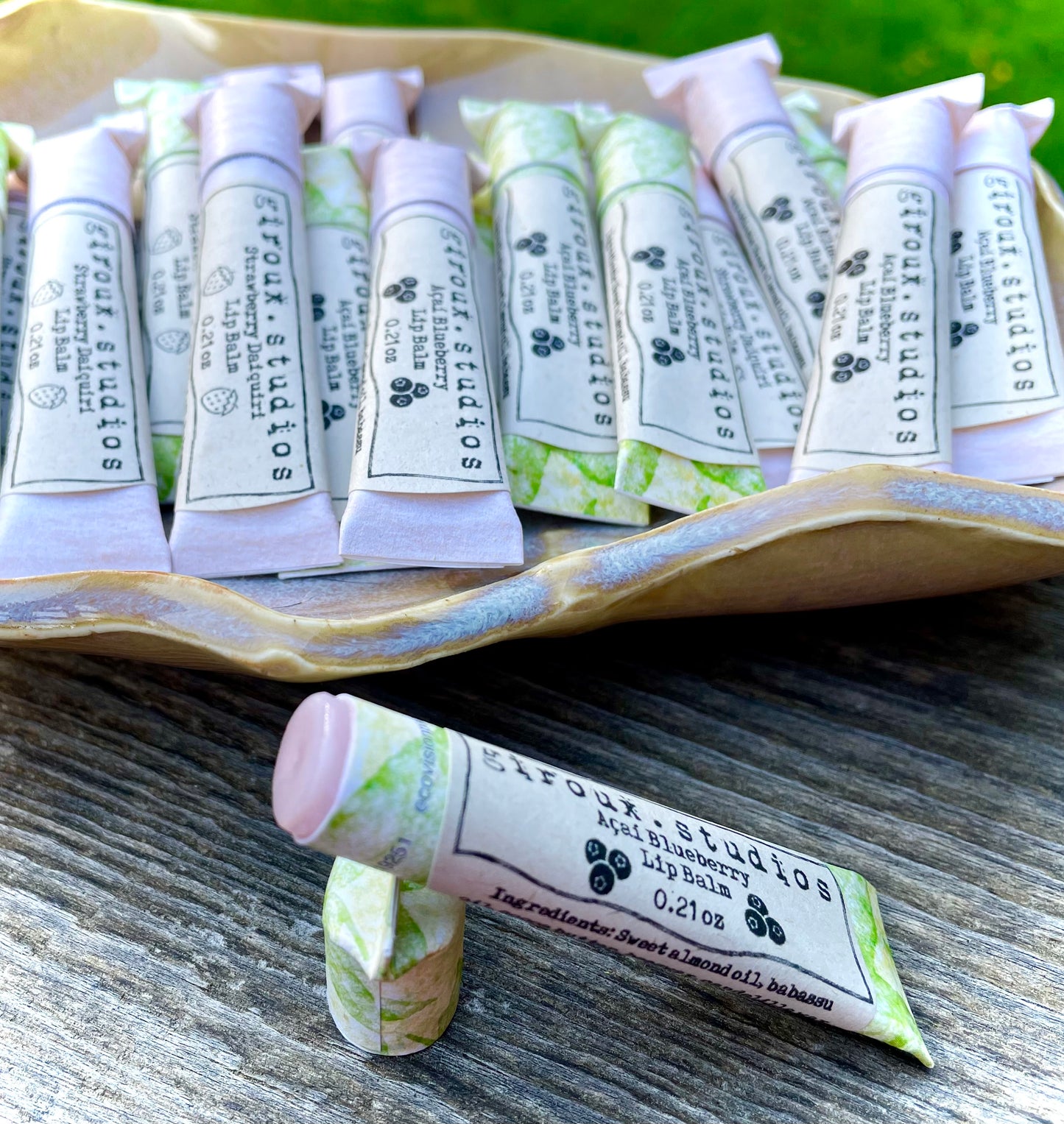 Lip Balm in compostable tubes
